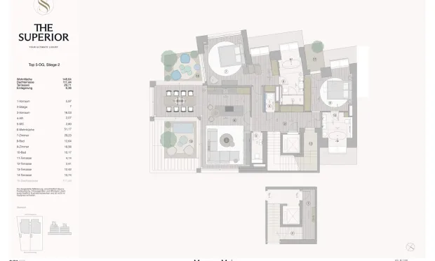 Thumbnail: Exklusive 3-Zimmer-Wohnung mit Panoramablick und luxuriöser Dachterrasse