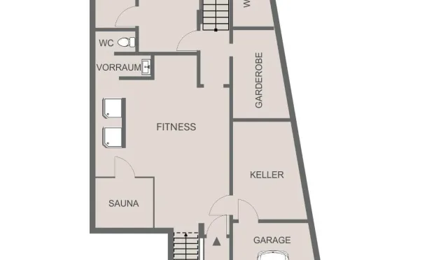 Thumbnail: Doppelhaus mit Terrasse und Garten