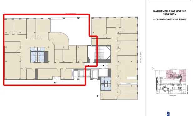 Thumbnail: Erstbezug - High-Class Büroflächen im Kärntnerringhof