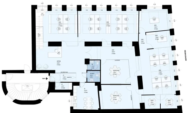Thumbnail: Arbeiten mit Stil – Großzügiges Altbaubüro in gefragter Citylage