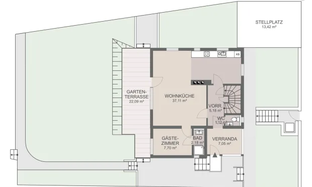 Thumbnail: Besonders charmantes Einfamilienhaus mit Garten in Dornbach zur Miete
