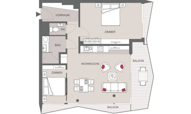 Thumbnail: Exklusive Eckwohnung im KAYSER