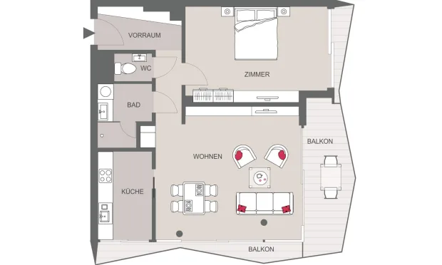 Thumbnail: Exklusive Eckwohnung im KAYSER
