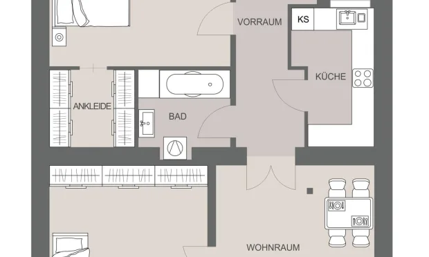 Thumbnail: Topsanierte Altbauwohnung in Ruhelage