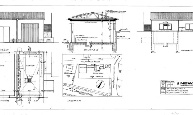 Thumbnail: Liegenschaft kaufen in Klein-Pöchlarn: Grundstück (Wohngebiet) mit Wohnhaus, Büro & Lagerhalle
