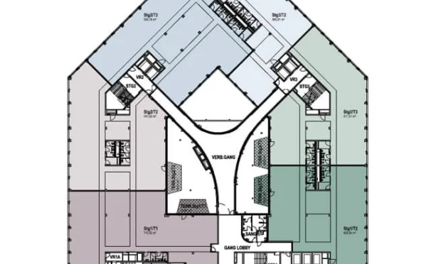 Thumbnail: LeopoldQuartier Office | Modernes Büro in Holzhybridbauweise | Nahe Donaukanal