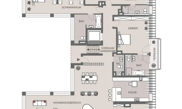 Thumbnail: Elegant Penthouse with Historic Charm and an Exclusive Rooftop Garden in Hietzing