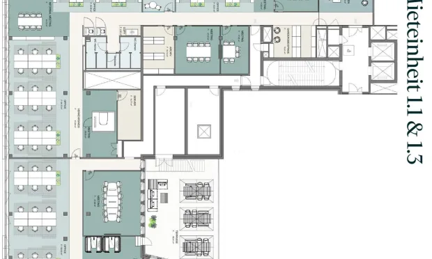 Thumbnail: Moderne Büroflächen im VIE