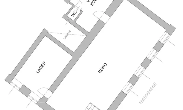 Thumbnail: Charmantes Gründerzeitbüro mit eigenem Eingang – Nähe Rochusmarkt, 1030 Wien