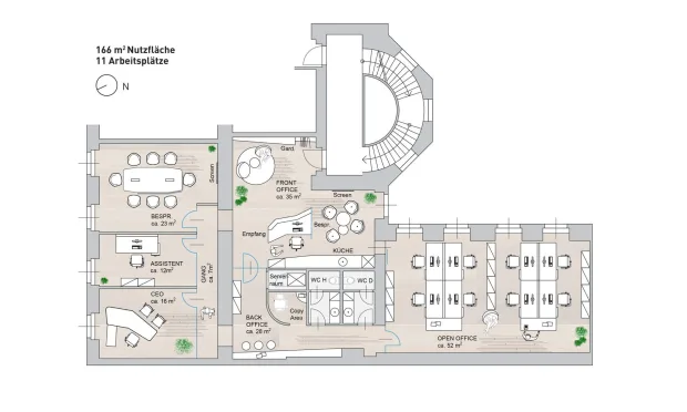 Thumbnail: Repräsentatives Altbaubüro beim Museumsquartier