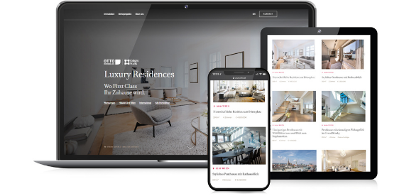 Luxury Residences - Website für Luxusimmobilien von Otto Immobilien