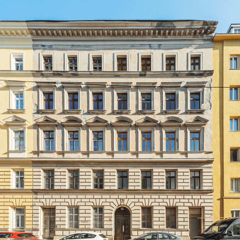 Zinshaus in Wien-Leopoldstadt in der Castellezgasse