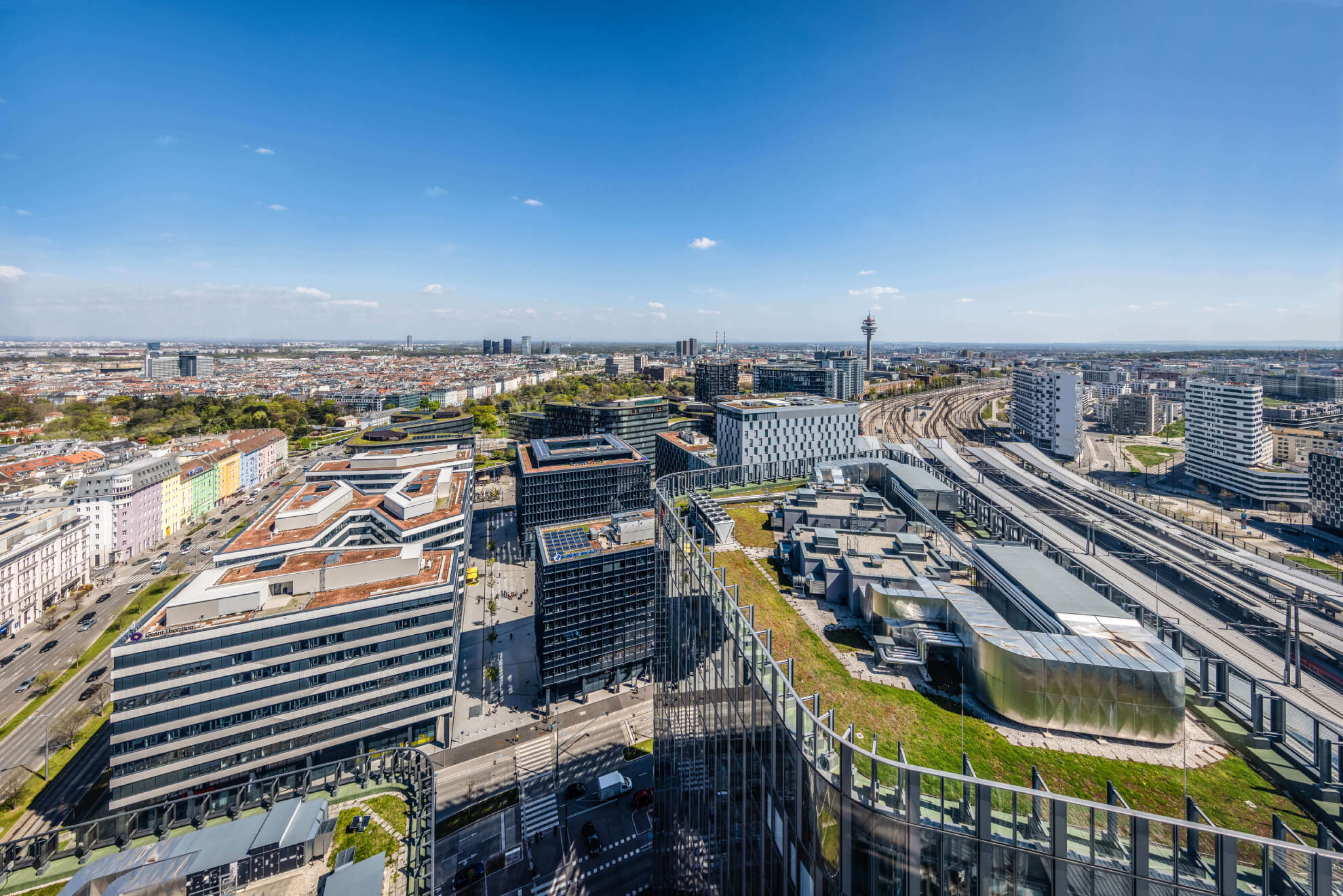 Wien Ausblick Hauptbahnhof